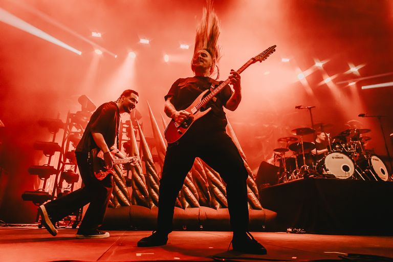 Bleed From Within performing live at AEC Theatre in Adelaide